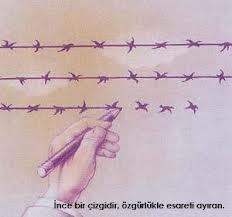 Esaret dağlarında gül olmaktansa, hürriyet dağlarında diken olmayı tercih ederim.